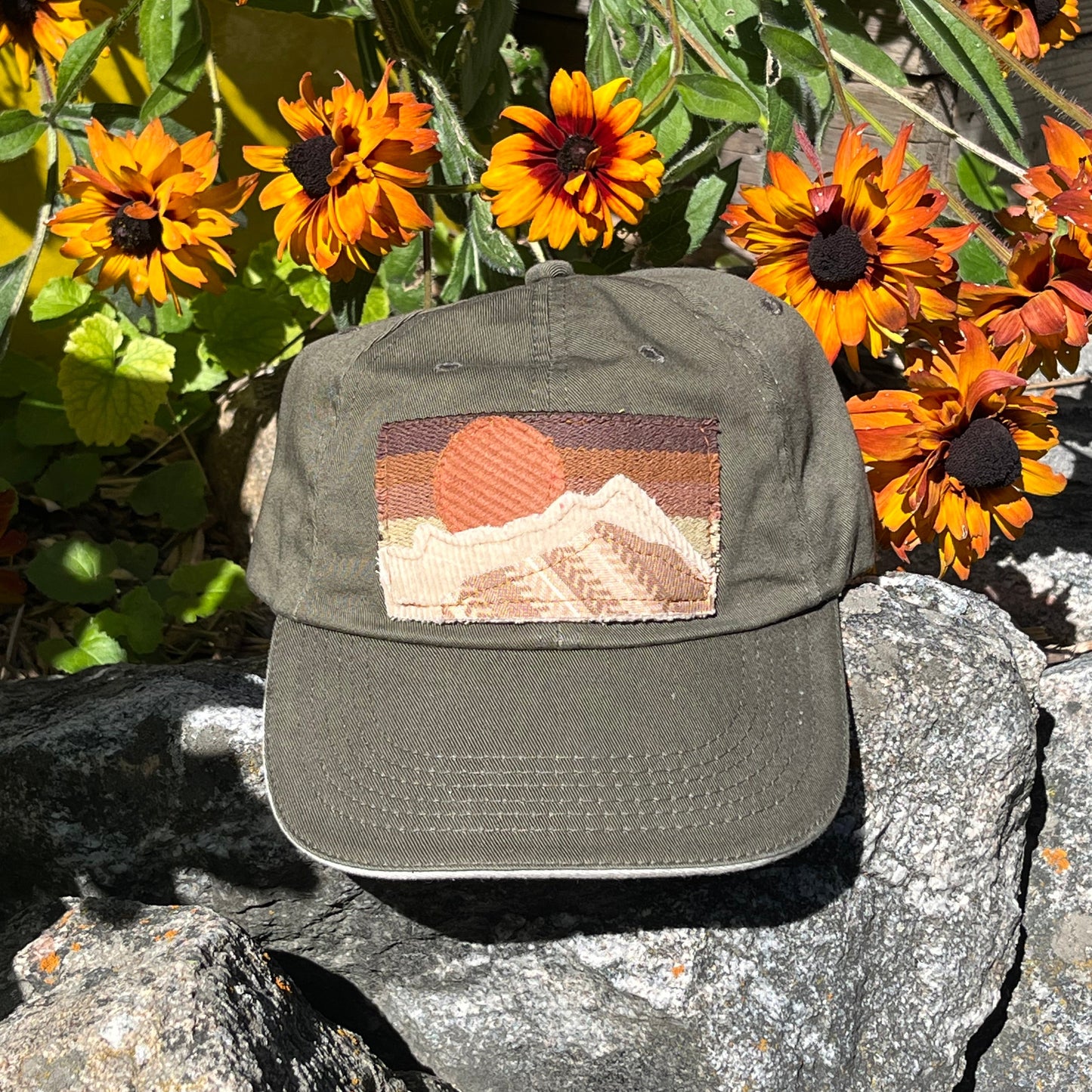 Brown Dad Hat - Mountain