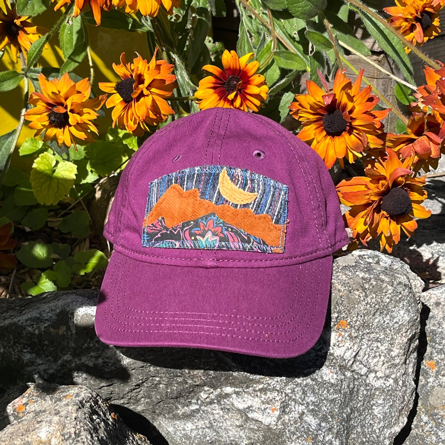 Purple Dad Hat - Mountain