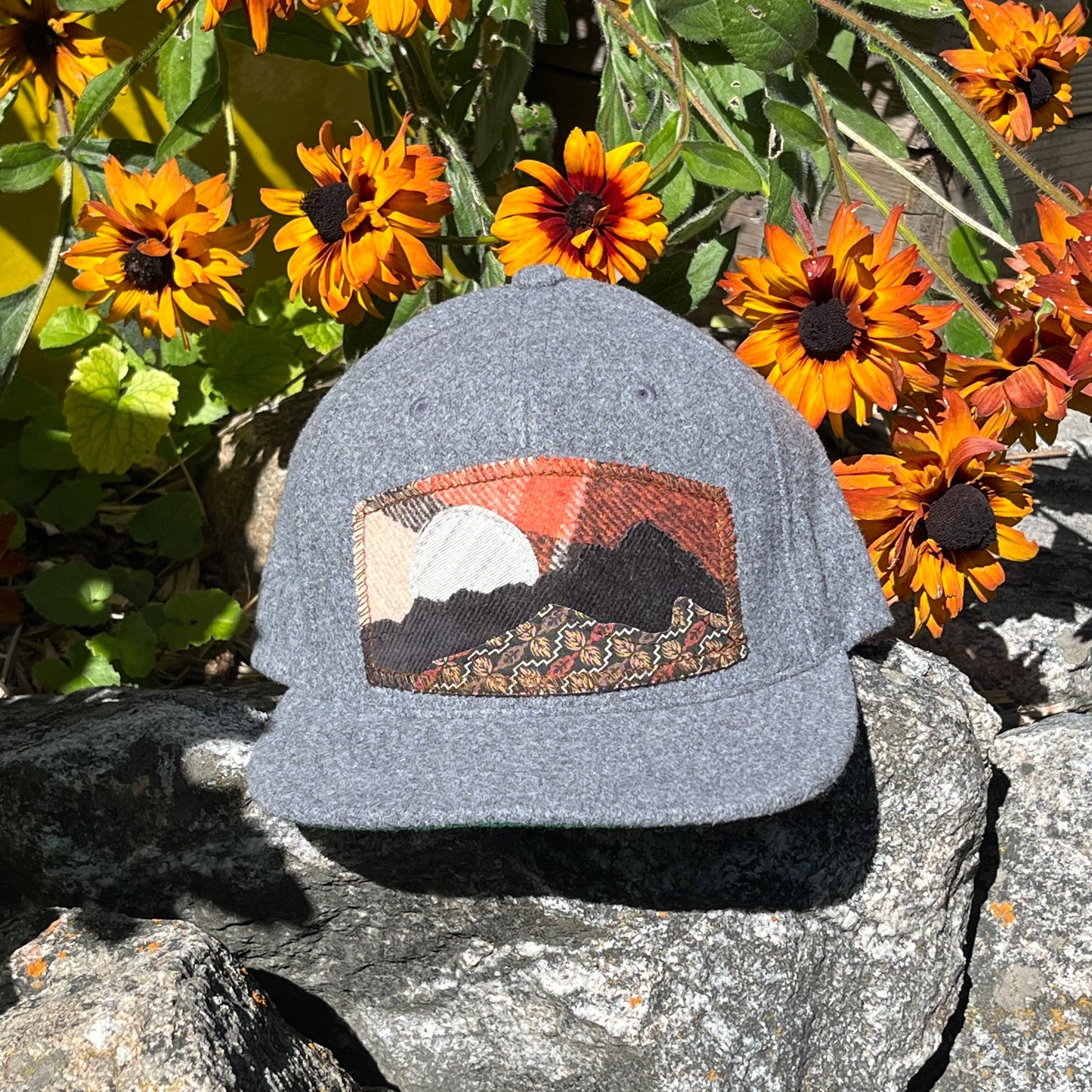 Grey Trucker Hat - Mountain