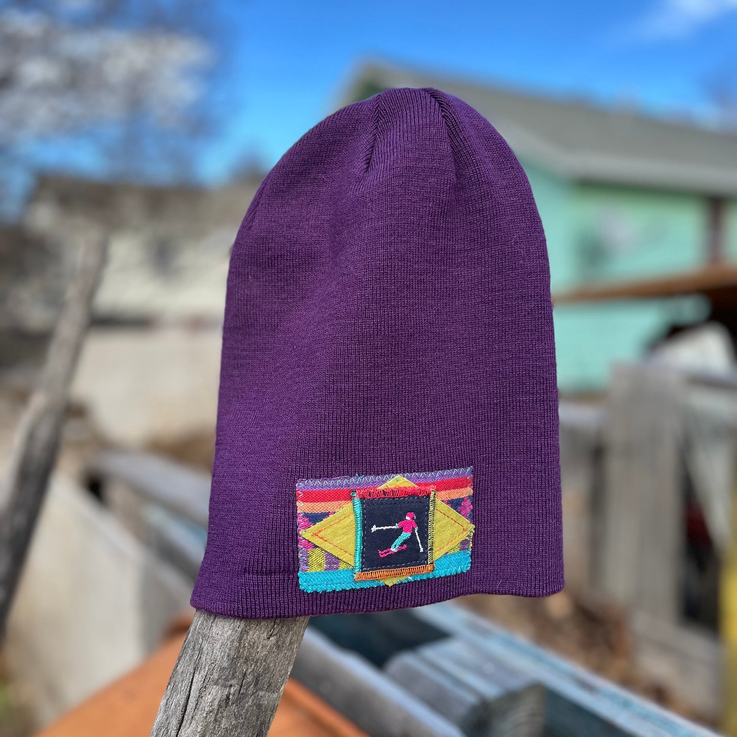 Purple Beanie - Ski
