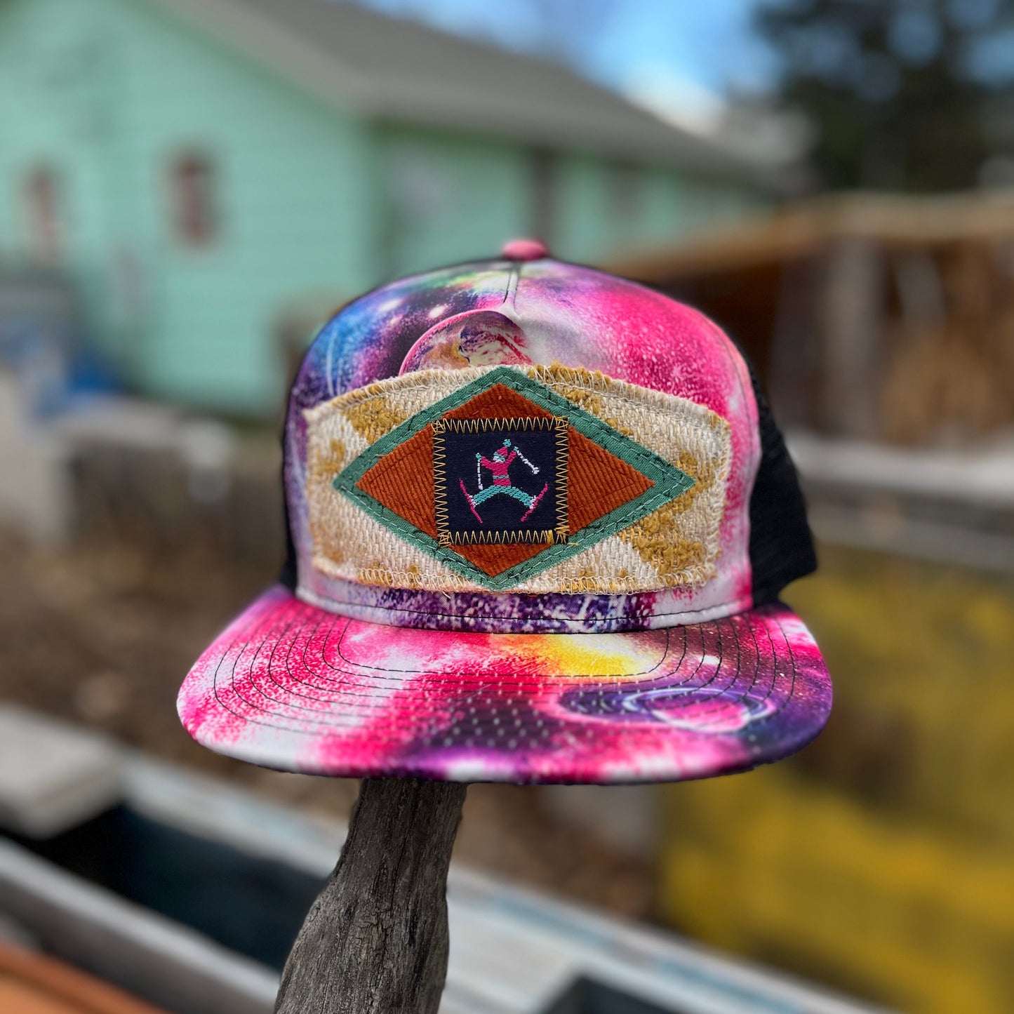 Pink Space Trucker Hat - Ski