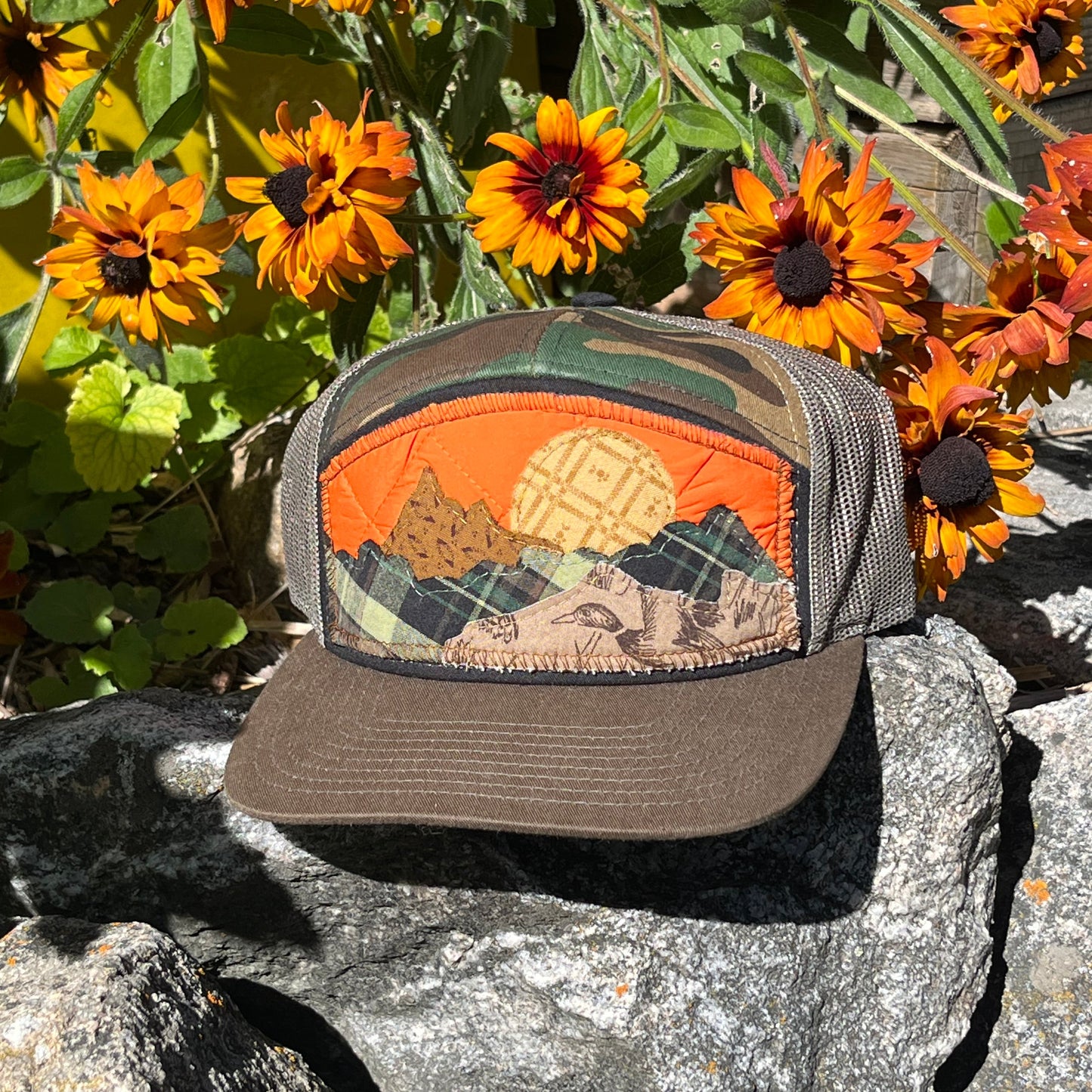 Camo 7 Panel Hat - Mountain