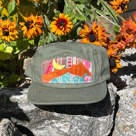 Olive Green Fullback Hat - Mountain