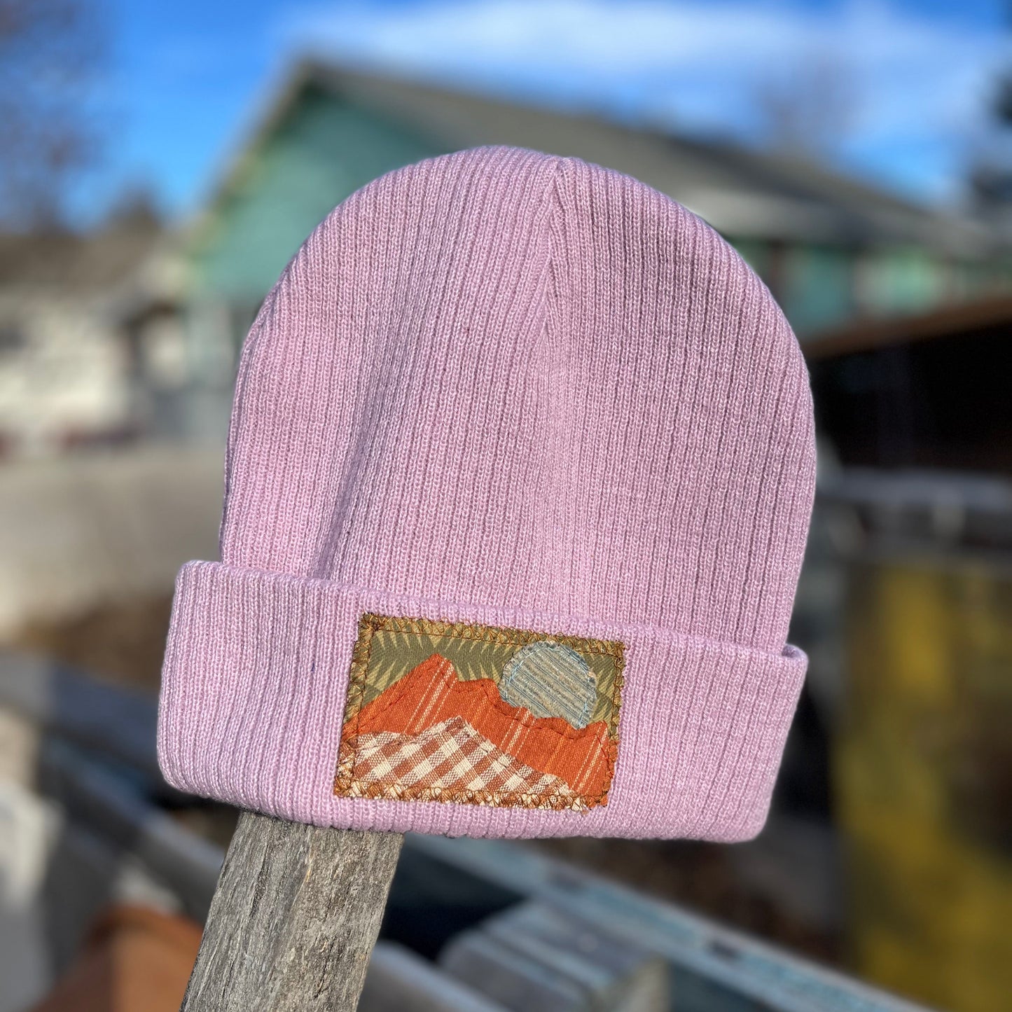 Light Purple Beanie - Mountain