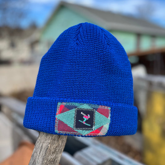 Blue Beanie - Ski