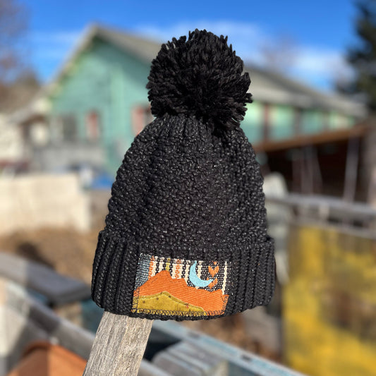 Black Beanie - Mountain