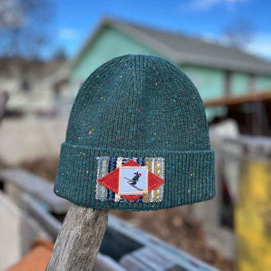 Turquoise Blue Beanie - Ski